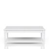 Cocktail Table With Two Storage Drawers And Casters - White - Image 3
