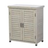 Potting - Bench With Storage Cabinet And Metal Table Top For Outdoor Patio, Garden Furniture Workstation - Gray - Image 21