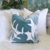 Autumn Vibes Leaf Accent Pillow - Blue - Image 5