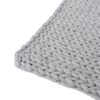 Charming Acrylic Throw Blanket With Knitted Design - Silver - Image 6
