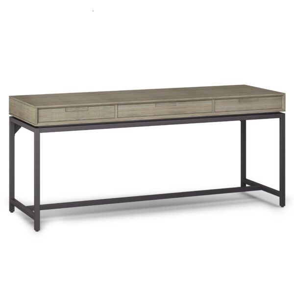 Banting - Mid Century Wide Desk - Distressed Gray