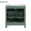 Bathroom Vanity With Ceramic Sink, Modern Single Bathroom Cabinet With 2 Doors And A Shelf, Soft Close Doors - Green - Image 9
