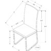 Dining Chair Side, Upholstered For Dining Room, Contemporary & Modern (Set of 2) - White - Image 4