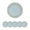 Plastic Charger Plate (Set of 6) - Blue / Gold - Image 2