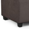 Avalon - Extra Large Storage Ottoman Bench - Distressed Brown - Image 5