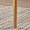 Mid Century Dining Table, Rubberwood With Walnut Veneer - Natural Oak - Image 5