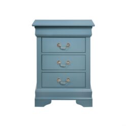 Louis Phillipe - 3 Drawer Nightstand - Teal