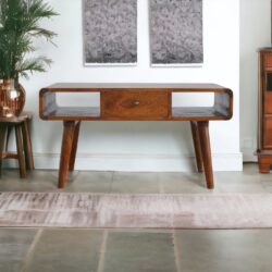 Curved Coffee Table - Chestnut