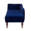 Samuel - Tufted Roll Arm Chaise Lounge - Navy Blue - Image 3