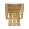 Outdoor Foldable Adirondack Chair With Slat Back - Natural - Image 7