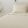 4 Piece California King Brushed Microfiber Hypoallergenic Sheet Set - Cream - Image 4