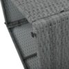 10 Piece Outdoor Sectional Half Round Patio Rattan Sofa Set, Wicker Conversation Furniture Set For Free Combination - Light Gray - Image 27
