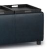 Avalon - Storage Ottoman - Distressed Dark Blue - Image 8