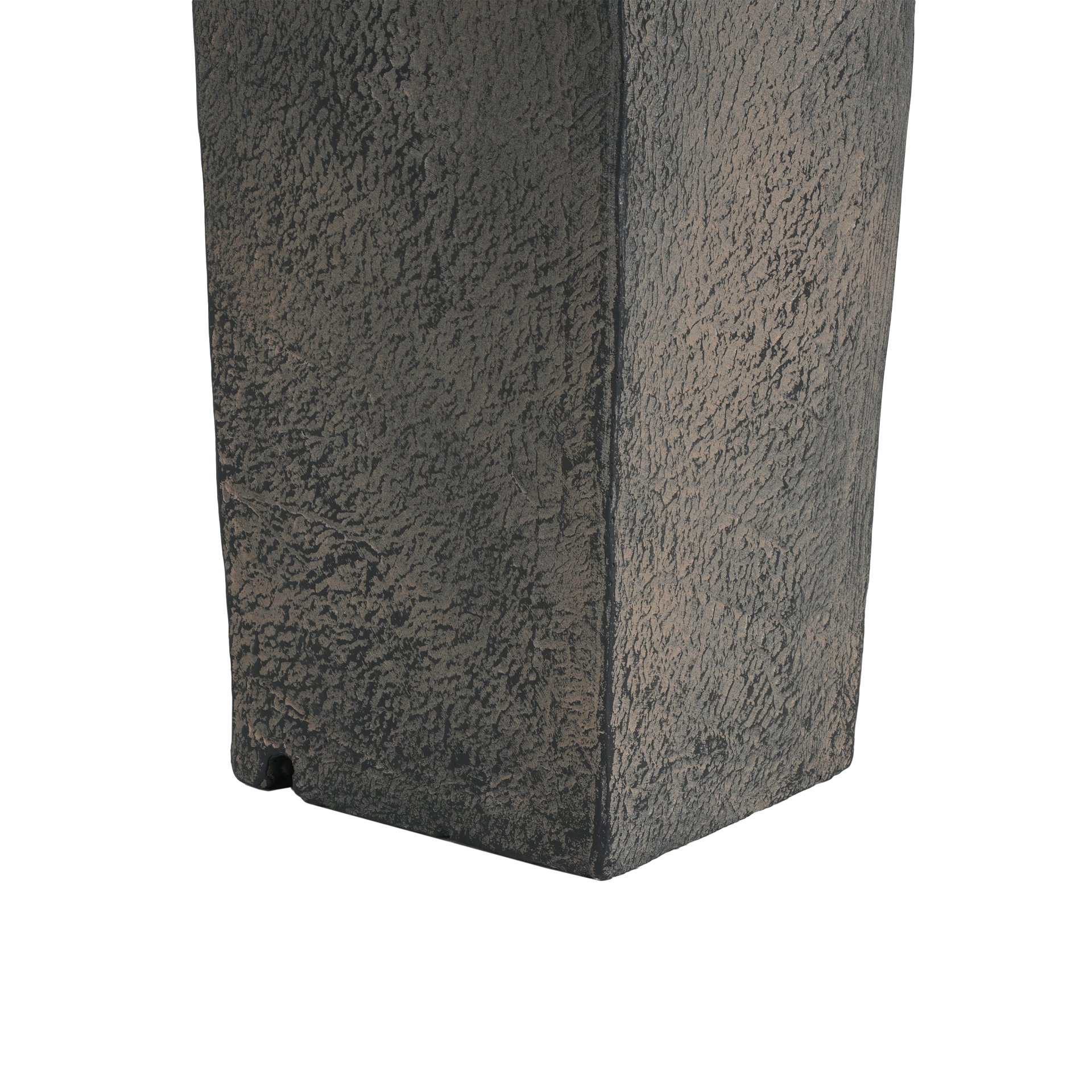Minimalist Column Fountain With LED Lighting, Outdoor Decor For Patio, Porch And Garden - Gray - Image 11