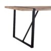 Modern Rustic Industrial Dining Table With Tabletop And Metal Legs For 4 6 Person - Wood - Image 6