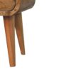 Extra Mini Curve Open Slot Nightstand - Oak - Image 3