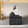 Stationary Loveseat - Gray - Image 7