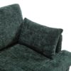 Modern Chenille 2 Seater Sofa With LED Light, USB Charging Port, And Storage Bag - Emerald - Image 17