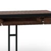Erina - Small Desk - Distressed Charcoal Brown - Image 3