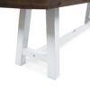 Tranquilizer - Outdoor Acacia Wood Bench With Slat Panel Design - Dark Brown / White - Image 11