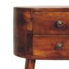Mini Rounded Nightstand - Chestnut - Image 7