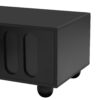 Modern TV Stand For TVs Up To 80", Entertainment Center With Glass Door, TV Storage Cabinet With Solid Wood Legs And Metal Handles For Living Room - Black - Image 21