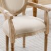 French Style Solid Wood Dining Chair (Set of 2) - Cream - Image 3