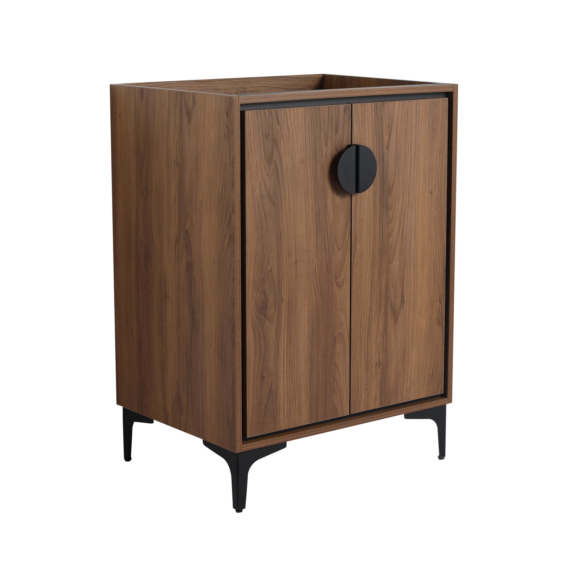 Modern Bathroom Vanity Storage Cabinet With Soft Closing Doors And Construction - Brown - Image 2