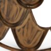 Boho Glam Pino Side Table With Fish Scale Design Tempered Glass Top - Brown - Image 8