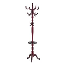 Modern Hanger Multifunctional Coat And Hat Rack With Resin Stainless Steel Storage Optional Crabapple - Walnut