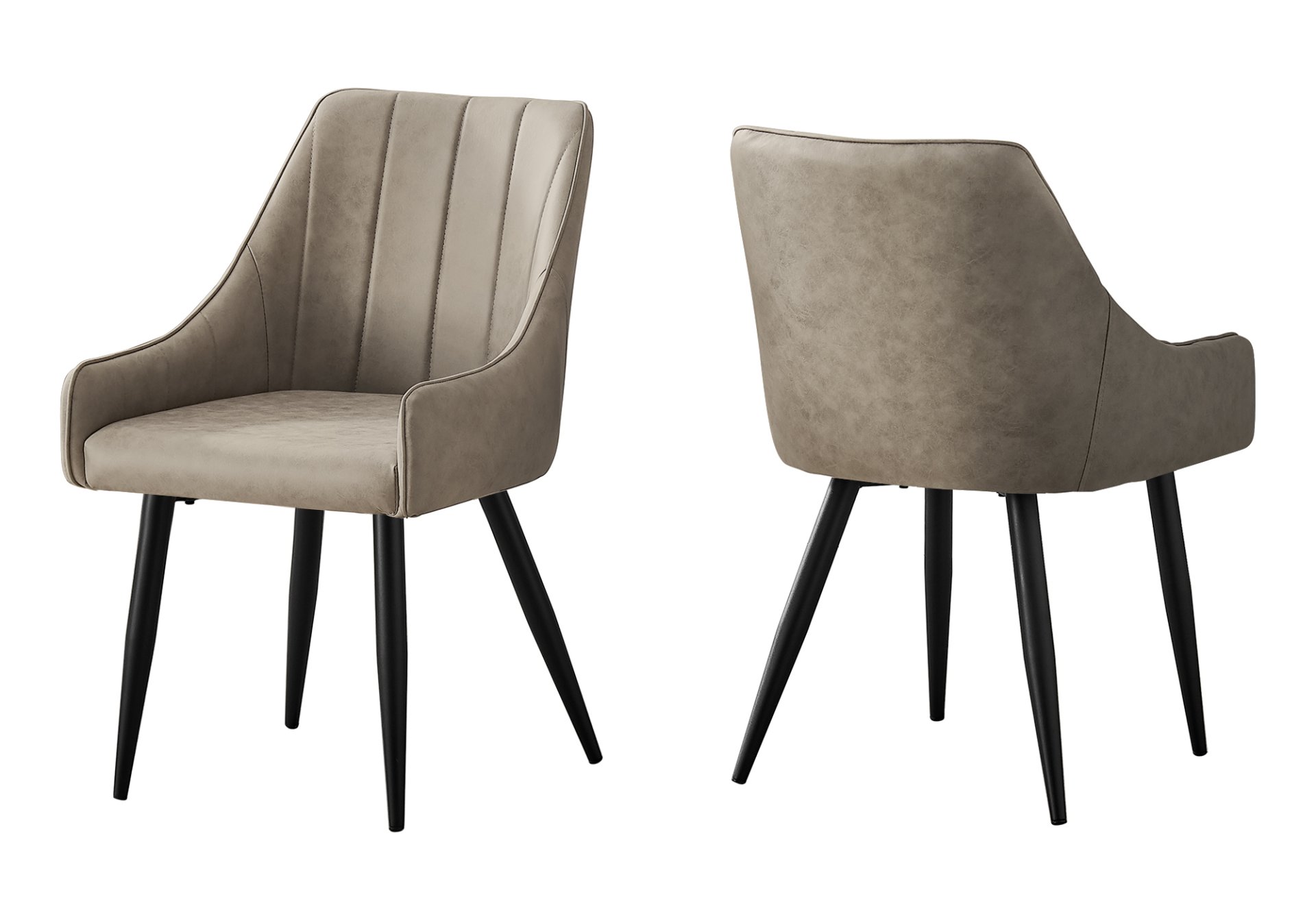 Upholstered Side Dining Chair For Dining Room (Set of 2) - Taupe - Image 12