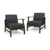 Perla - Club Chairs (Set of 2) - Dark Gray - Image 2