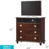 Media Storage Chest Elegant - Cappuccino - Image 3