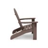 Adirondack Chair Premium HDPE Poly Lumber For Pool, Patio, And Garden Elegance - Brown - Image 3