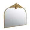Arched Mirror With Metal Frame, Wall Mounted Mirror For Living Room Bedrrom - Gold - Image 8