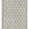 Sunshine - 5'3" X 7'3" Indoor, Outdoor Polypropylene Area Rug - Silver - Image 3
