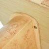 Jesse - Single Drawer Oval Computer Desk - Warm Natural Brown Burl - Image 6
