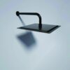 16" Shower Arm With Flange, Stainless Steel, Rust Resistant Design - Matte Black - Image 2