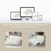 Modern Convertible Sleeper Sofa Bed With Pull Out Queen Design, Side Storage & Thick Cushions Chenille Loveseat For Living Room Or Bedroom 3 In 1 Function - Beige - Image 21