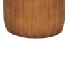Buffalo - Leather Boucle Footstool - Brown - Image 9