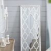 Distressed Floor Mirror, Full Body Mirror For Bathroom Bedroom Living Room - White - Image 5