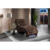Denise - Accent Chaise With USB Support - Brown - Image 2