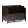 Connaught - Entryway Storage Bench - Dark Chestnut Brown - Image 3