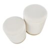 Marla - Contemporary Nesting Pleated Ottoman Set - Gold / Cream - Image 5