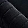 Contemporary Velvet Sofa Couch For Living Room - Black - Image 4