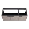 Contemporary 48" Wall Mounted Bathroom Vanity With 3 Soft Close Doors - Khaki - Image 10