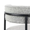 Burbank - Modern Round Boucle Dining Chairs (Set of 2) - Black / White - Image 9