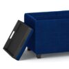 Avalon - Storage Ottoman - Blue - Image 7