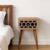 Inlay - Mini Bone Bedside Table - Brown Oak - Image 20