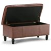 Emily - Storage Ottoman - Cognac - Image 2